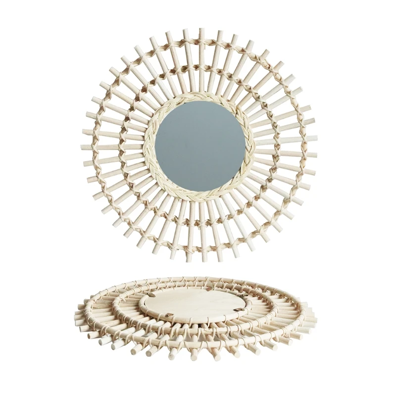 H051 Rattan Innovative Art Decoration Makeup Mirror Dressing Bedroom Bathroom Props
H051 Rattan Innovative Art Decoration Makeup Mirror Dressing Bedroom Bathroom Props