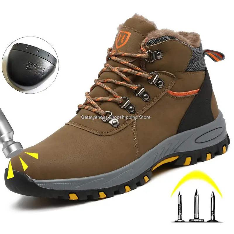 Winter Men's Safety Shoes Warm Fur Steel Toe Puncture Proof Working Shoes Men Work Safety Boots 2022 New Male Security Boots Man
Winter Men's Safety Shoes Warm Fur Steel Toe Puncture Proof Working Shoes Men Work Safety Boots 2022 New Male Security Boots Man