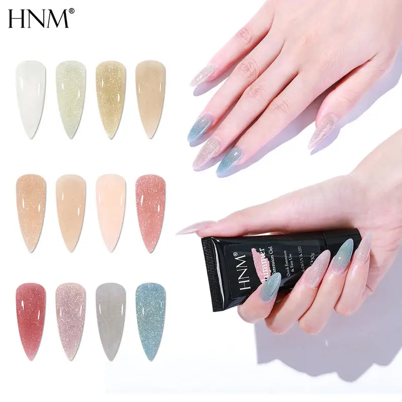 HNM Luminous Nail Extension Nail Gel 30G Soak Off Gelpolish Nail Varnishes Primer UV LED Gel Nail Polish Semi Permanent
HNM Luminous Nail Extension Nail Gel 30G Soak Off Gelpolish Nail Varnishes Primer UV LED Gel Nail Polish Semi Permanent