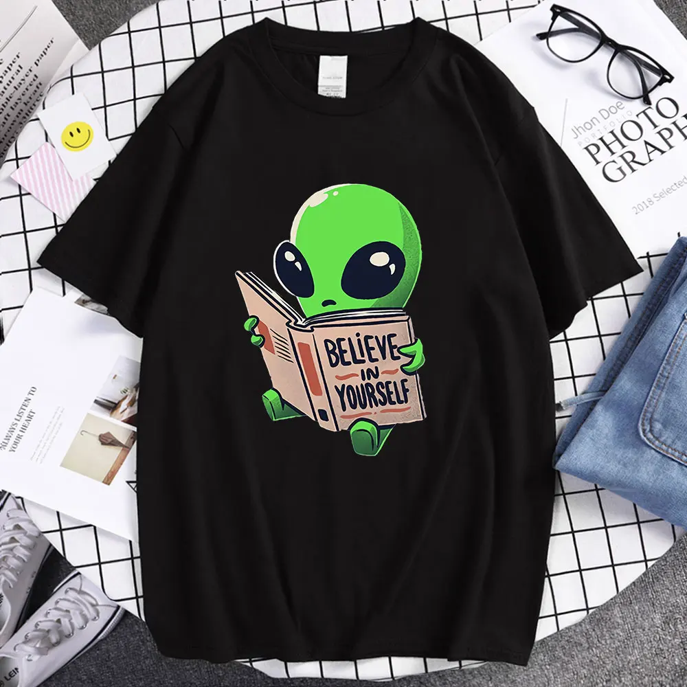 T-shirts for Man Green Alien Prints Believe In Yourself Streetwear Breathable Hot Sale Tee Clothes Hip Hop Casual Men T Shirt
T-shirts for Man Green Alien Prints Believe In Yourself Streetwear Breathable Hot Sale Tee Clothes Hip Hop Casual Men T Shirt