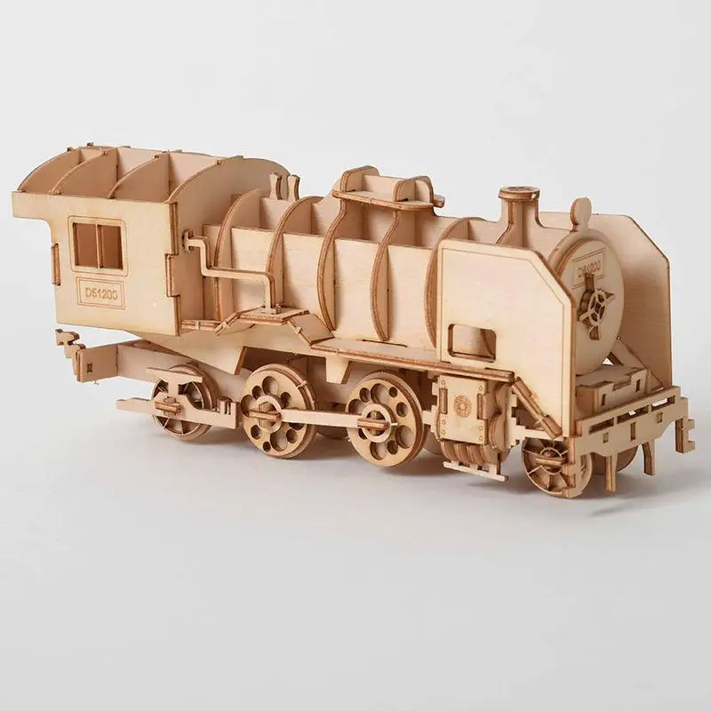 Laser Cutting Steam Train Locomotive Toys 3D Wooden Puzzle Manual Building Blocks Model Assembly Wood Kits Toy for Children
Laser Cutting Steam Train Locomotive Toys 3D Wooden Puzzle Manual Building Blocks Model Assembly Wood Kits Toy for Children