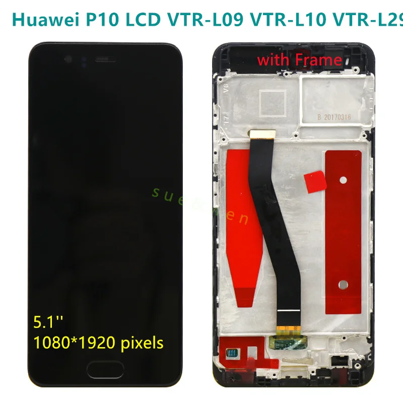 Huawei P10 VTR-L09 LCD Display Touch Screen Digitizer Assembly With Frame Replacement VTR-L09 VTR-L10 VTR-L29 For Huawei P10 LCD
Huawei P10 VTR-L09 LCD Display Touch Screen Digitizer Assembly With Frame Replacement VTR-L09 VTR-L10 VTR-L29 For Huawei P10 LCD
