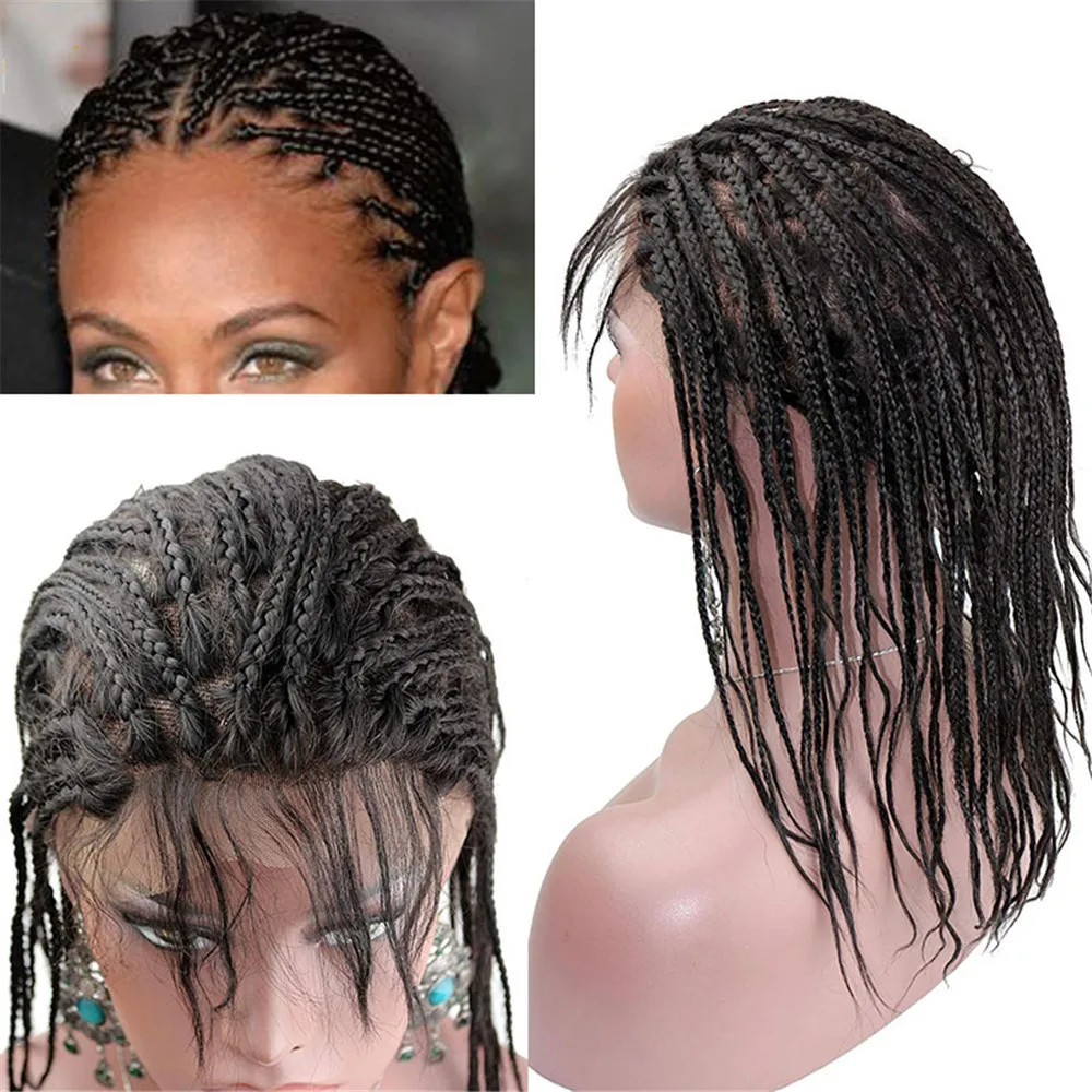 Braided Wigs Fake Scalp PU Silk Base Lace Front Human Hair Braid Wig For Black Women Brazilian Remy Human Hair 150% Density
Braided Wigs Fake Scalp PU Silk Base Lace Front Human Hair Braid Wig For Black Women Brazilian Remy Human Hair 150% Density