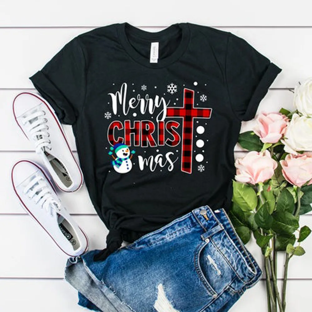 Merry Christmas Women Tshirts Harajuku Graphic Plus Size Tee Shirts Casual O Neck Pullover Mujer Camisetas Vintage Streetwear
Merry Christmas Women Tshirts Harajuku Graphic Plus Size Tee Shirts Casual O Neck Pullover Mujer Camisetas Vintage Streetwear