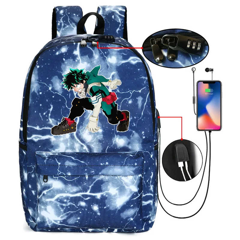 My Hero Academia Deku Backpack Student Bag With Usb Charging Backpack With Lock
My Hero Academia Deku Backpack Student Bag With Usb Charging Backpack With Lock
