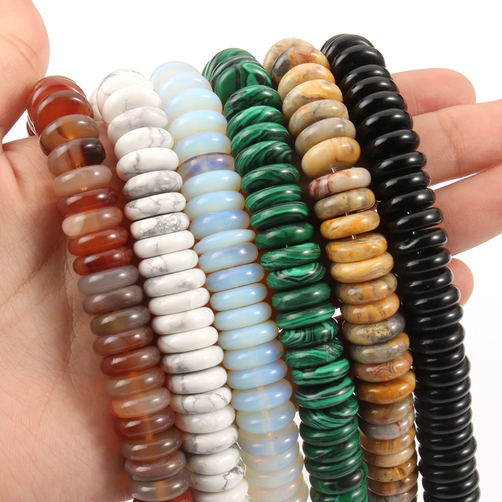 12x4MM Natural Turquoise Agates Jades Malachite Unakite Round Rondelle Spacer Beads For Jewelry Making DIY Bracelet Accessories
12x4MM Natural Turquoise Agates Jades Malachite Unakite Round Rondelle Spacer Beads For Jewelry Making DIY Bracelet Accessories