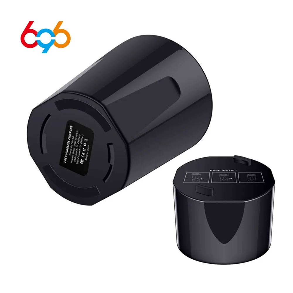 Fast Car Wireless Charger Cup Qi Charging Stand for iPhone X/8/Plus Samsung S9/8/7/6edge Sony LG MIX USB Induction Charge Holder |