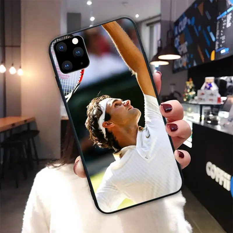 Roger Federer Black Silicone Cover Case For Iphone Se 2020 6 6s 7 8 Plus X Xs Max Xr 11 12 Pro Max Funda 
Roger Federer Black Silicone Cover Case For Iphone Se 2020 6 6s 7 8 Plus X Xs Max Xr 11 12 Pro Max Funda