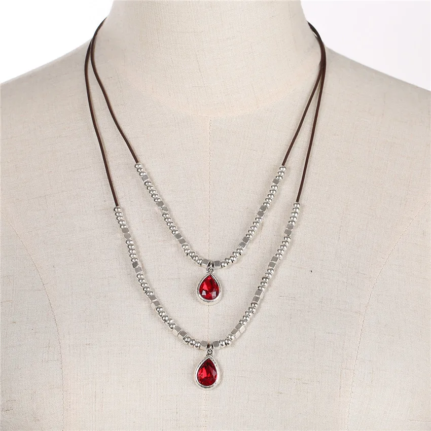 Sandrine 2 Layers Water Drop Crystal Sweater Neckalce Beaded Accessories For Friends Wholesale Handmade DIY Mothers' Day Gift
Sandrine 2 Layers Water Drop Crystal Sweater Neckalce Beaded Accessories For Friends Wholesale Handmade DIY Mothers' Day Gift