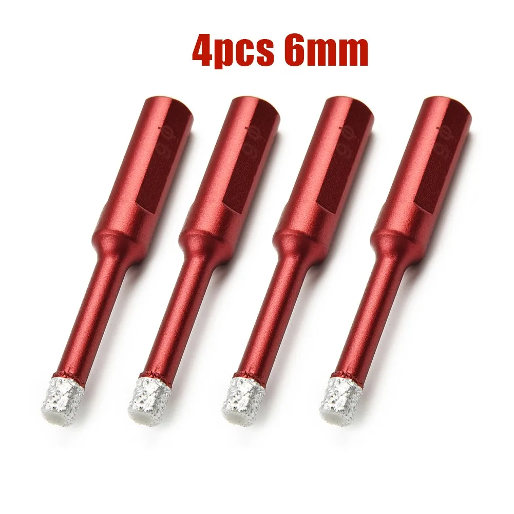 Diamond Drill 4PCS 6mm Diamond Drill Tile Dry Drill Bit For Granite Marble Porcelain Stoneware Tool Accessories Diamond Drill
Diamond Drill 4PCS 6mm Diamond Drill Tile Dry Drill Bit For Granite Marble Porcelain Stoneware Tool Accessories Diamond Drill