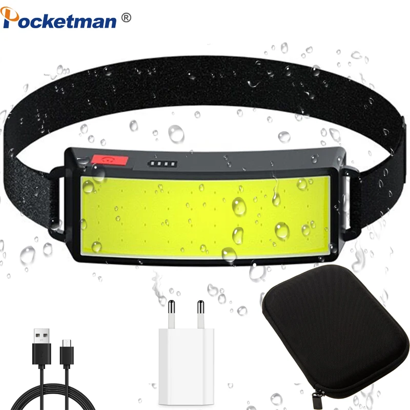LED Headlamp COB Portable Waterproof LED Headlight With Built-in Battery Flashlight USB Rechargeable Head lamp Camping
LED Headlamp COB Portable Waterproof LED Headlight With Built-in Battery Flashlight USB Rechargeable Head lamp Camping