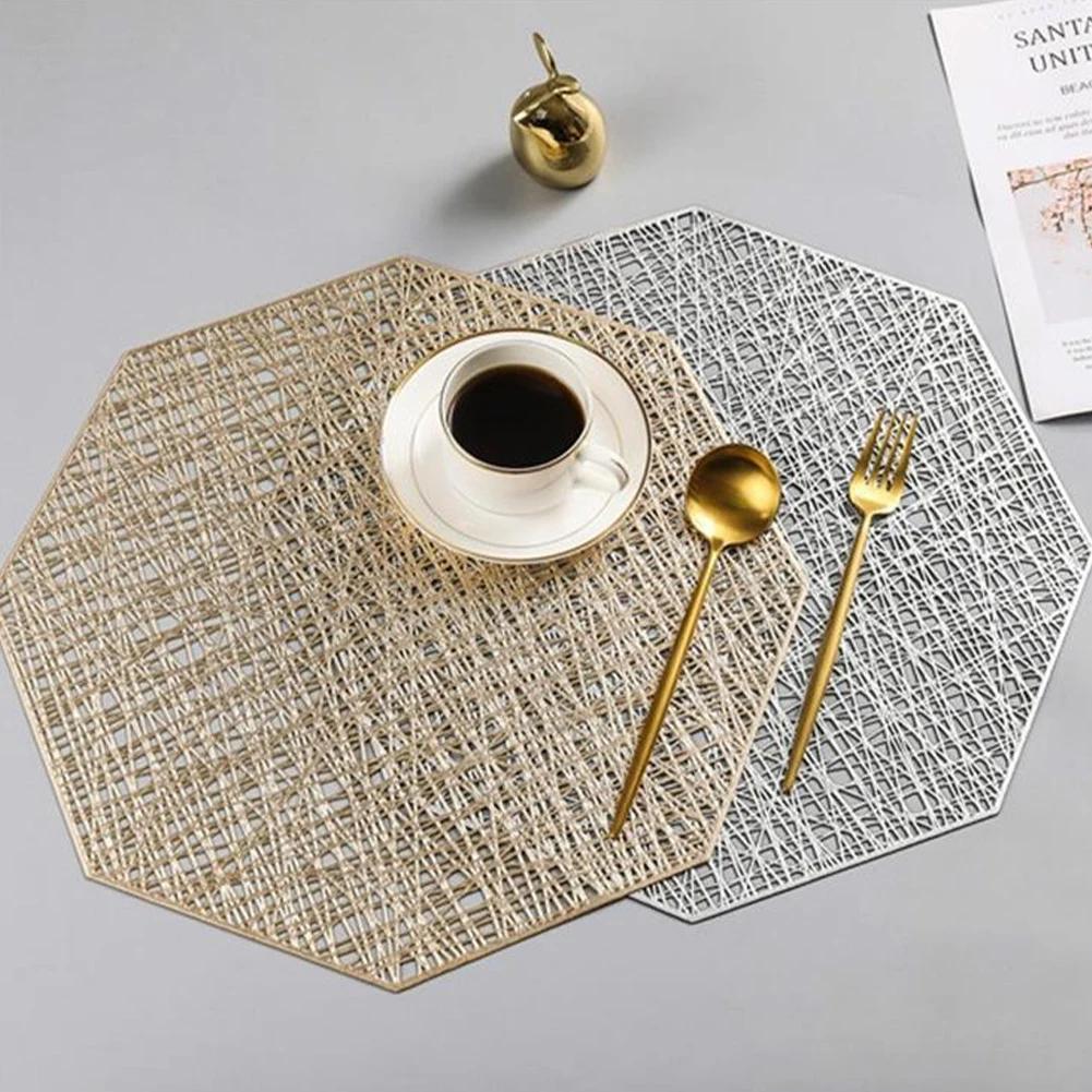 1pc Placemats Set PVC Hollow Placemats For Dining Table Mats Home Diner Decoration Cutout Hangable Gold Individual Placemats
1pc Placemats Set PVC Hollow Placemats For Dining Table Mats Home Diner Decoration Cutout Hangable Gold Individual Placemats