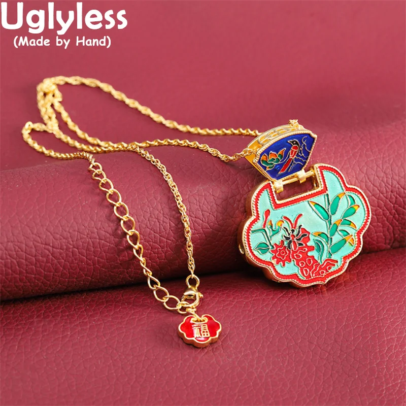 Uglyless China Chic Enamel Floral Necklaces for Women Natural Jadeite Peace Buttons Pendants + Chains Ethnic 925 Silver Jewelry
Uglyless China Chic Enamel Floral Necklaces for Women Natural Jadeite Peace Buttons Pendants + Chains Ethnic 925 Silver Jewelry
