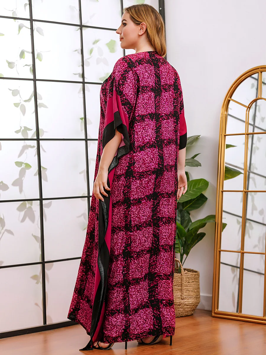 Eid Women Cotton Muslim Abaya Dress Plaid Islamic Clothing Ramadan Musulman Turkey Moroccan Kaftan Maxi Hijab Vestidos Robe 2021 
Eid Women Cotton Muslim Abaya Dress Plaid Islamic Clothing Ramadan Musulman Turkey Moroccan Kaftan Maxi Hijab Vestidos Robe 2021