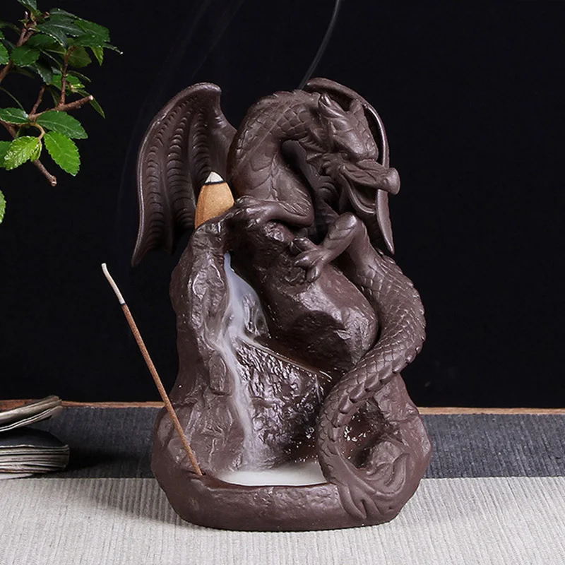 Waterfall Incense Burner Ceramic Dragon Decorative Game Mixed Incense Cone Waterfall Smoking room Decor
Waterfall Incense Burner Ceramic Dragon Decorative Game Mixed Incense Cone Waterfall Smoking room Decor