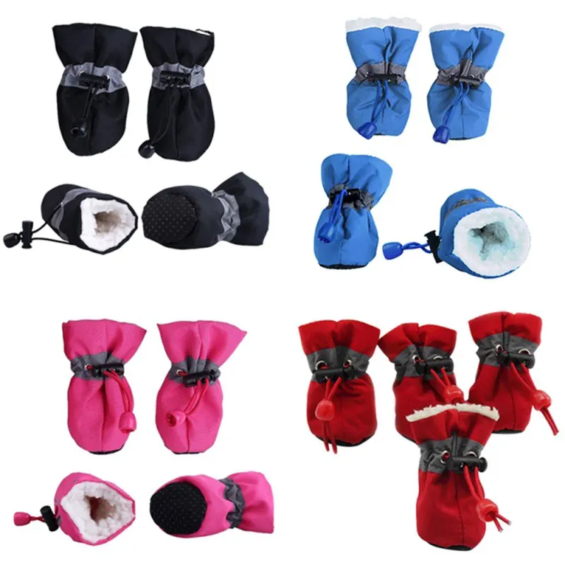 4pcs/set Waterproof Winter Pet Dog Shoes Anti-slip Rain Snow Boots Footwear Thick Warm For Small Cats Puppy Dogs Socks Booties
4pcs/set Waterproof Winter Pet Dog Shoes Anti-slip Rain Snow Boots Footwear Thick Warm For Small Cats Puppy Dogs Socks Booties