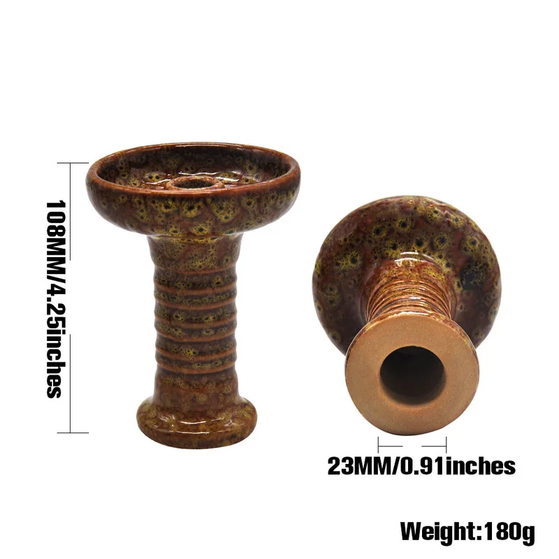 10pcs Double Color Single Hole Ceramic Hookah Bowl Clay Ceramic With Glaze Big Shisha Tobacco Bowl Funnel For Hookah Smoking
10pcs Double Color Single Hole Ceramic Hookah Bowl Clay Ceramic With Glaze Big Shisha Tobacco Bowl Funnel For Hookah Smoking