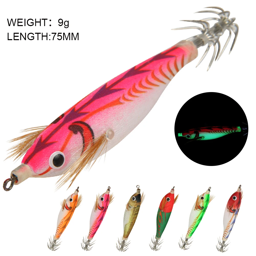 Squid Jig 75mm 9g Squid Jigs Fishing Lures Squid Hook Luminous Jigging Fishing Lure Octopus Bait Fishing Tackle Sea Fishing Lure
Squid Jig 75mm 9g Squid Jigs Fishing Lures Squid Hook Luminous Jigging Fishing Lure Octopus Bait Fishing Tackle Sea Fishing Lure