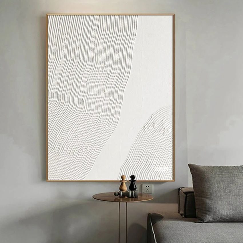 Conception White Line Abstract Oil Painting On Canvas In Living Room Modern Wall Art Home Decorative Painting Gift Frameless
Conception White Line Abstract Oil Painting On Canvas In Living Room Modern Wall Art Home Decorative Painting Gift Frameless