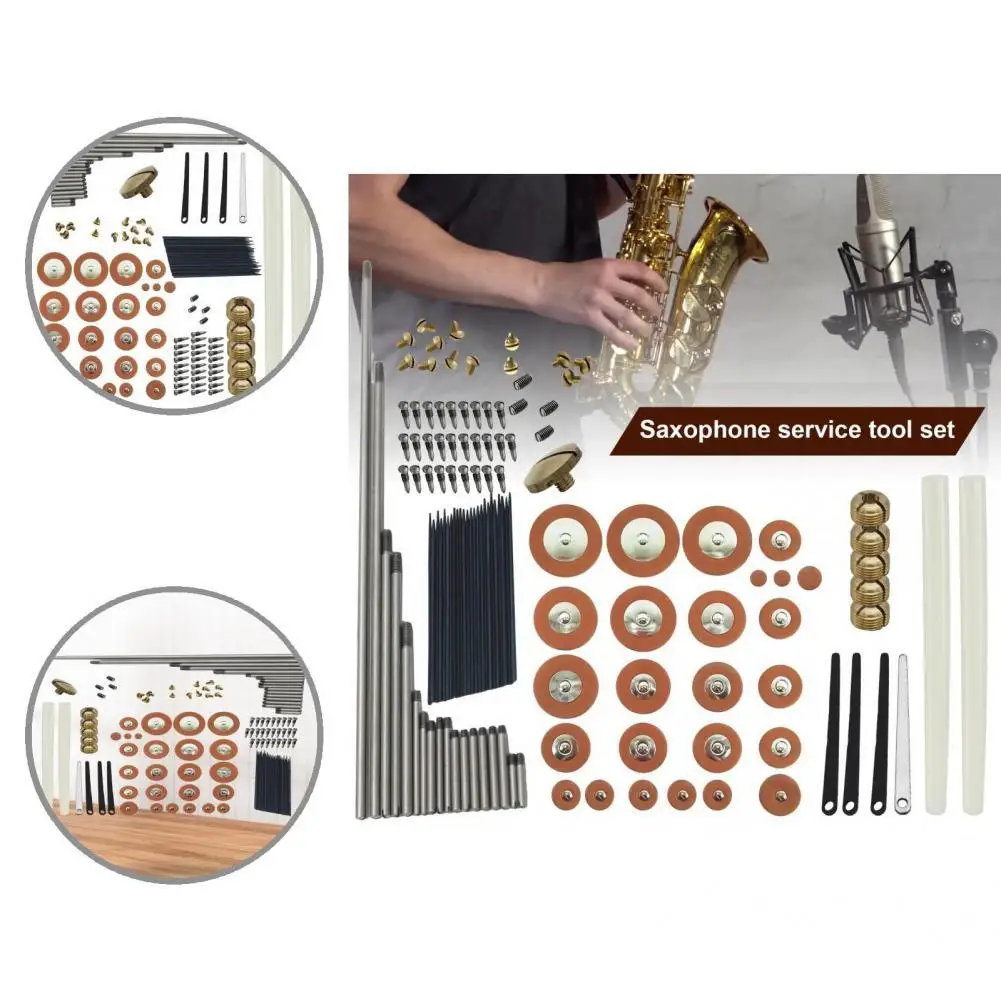 Sax Repair Kit Reusable Metal Sax Repairing Maintenance Instrument Keys Tools Sax Repair Tool Kits Sax Repair Kit 1 Set
Sax Repair Kit Reusable Metal Sax Repairing Maintenance Instrument Keys Tools Sax Repair Tool Kits Sax Repair Kit 1 Set