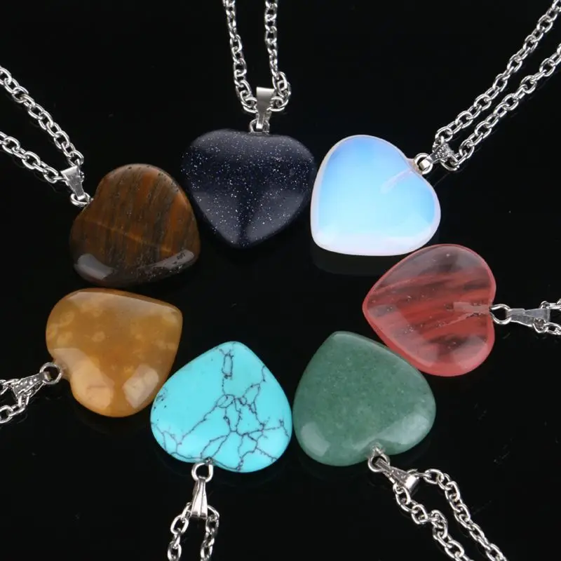 20Pcs Heart Shape Healing Crystal Chakra Quartz Stone Multicolor Gemstone Pendants DIY Necklace Earring Jewelry Making
20Pcs Heart Shape Healing Crystal Chakra Quartz Stone Multicolor Gemstone Pendants DIY Necklace Earring Jewelry Making