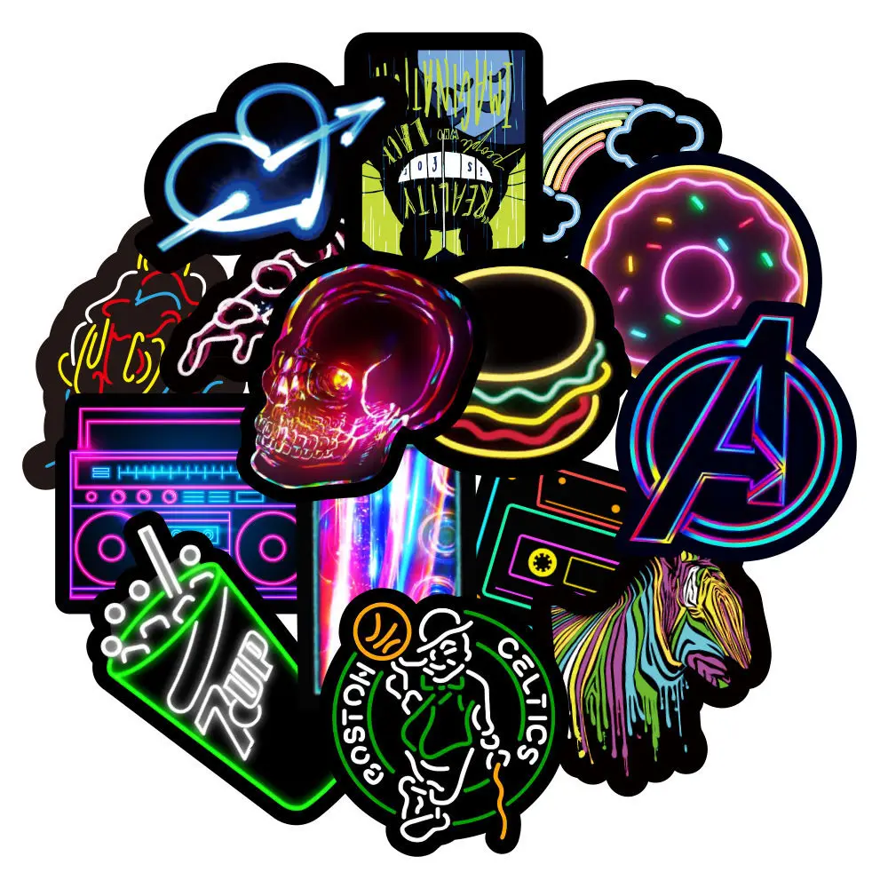 10/50PCS Neon Graffiti Sticker INS Style Car Water Cup Laptop Computer Sticker Toy Waterproof Luggage Personality
10/50PCS Neon Graffiti Sticker INS Style Car Water Cup Laptop Computer Sticker Toy Waterproof Luggage Personality