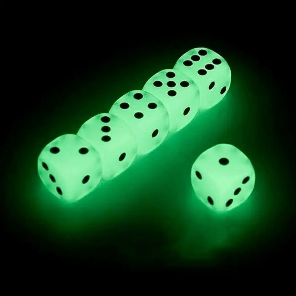 2/6/10 PCS 14mm 6 Sided Noctilucent Round Corner Cubes Fun Bar KTV Entertainment Luminous Game Dices Drinking Tool
2/6/10 PCS 14mm 6 Sided Noctilucent Round Corner Cubes Fun Bar KTV Entertainment Luminous Game Dices Drinking Tool