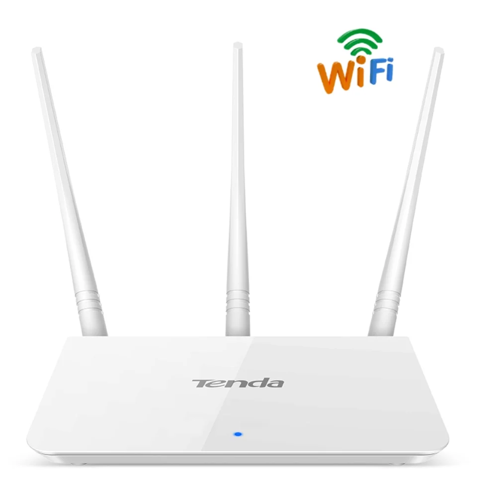 

300Mbps Tenda F3 Wireless Router Wifi Repeater AP Router Mode 1WAN+3LAN RJ45 Ports Multi Language Firmware 5dBi Antennas