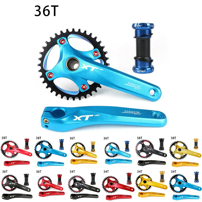 MEIJUN BCD 104mm 34T-38T Single Narrow Oval Chainring With Bottom Bracket 170mm Cranks For Bike Upgrade Part
MEIJUN BCD 104mm 34T-38T Single Narrow Oval Chainring With Bottom Bracket 170mm Cranks For Bike Upgrade Part