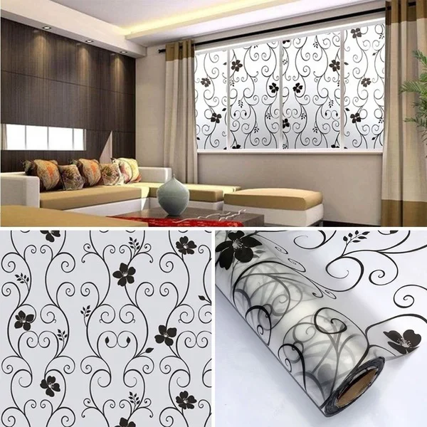 Frosted Opaque Glass Window Film For Window Privacy Adhesive Glass Stickers Black Flower Teng Bedroom Home Decor
Frosted Opaque Glass Window Film For Window Privacy Adhesive Glass Stickers Black Flower Teng Bedroom Home Decor