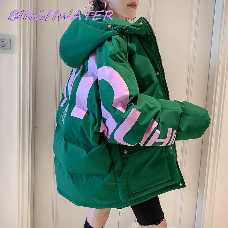 Women Jacket 2021 Warm short loose y2k Hooded Pure Parker Winter Down Cotton Coat Letter Printing Cotton Jackets large size
Women Jacket 2021 Warm short loose y2k Hooded Pure Parker Winter Down Cotton Coat Letter Printing Cotton Jackets large size