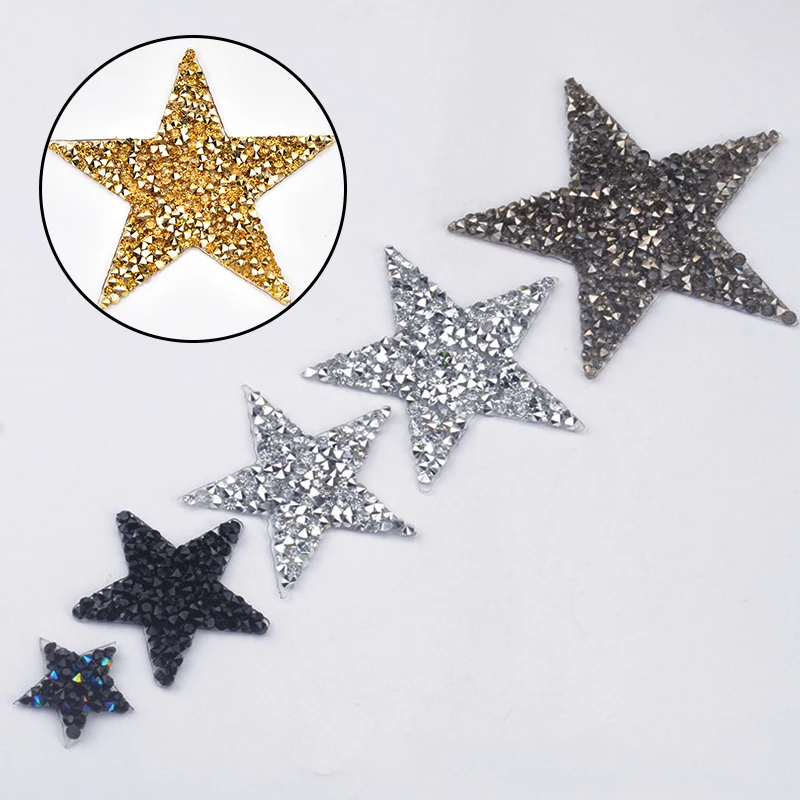 Crystal Rhinestone Stars Patches DIY Clothing Iron on Clothes Appliques For Clothing Shoe Bag Multiple Sizes Pentagram Stickers
Crystal Rhinestone Stars Patches DIY Clothing Iron on Clothes Appliques For Clothing Shoe Bag Multiple Sizes Pentagram Stickers