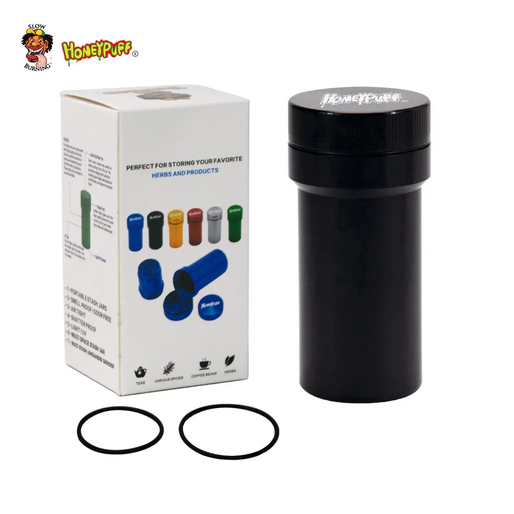HONEYPUFF Aluminum Grinder With Storage Container One To More Kit Metal Tobacco Herb Grinder and Stash Jar Smoke Pipe Accessory
HONEYPUFF Aluminum Grinder With Storage Container One To More Kit Metal Tobacco Herb Grinder and Stash Jar Smoke Pipe Accessory