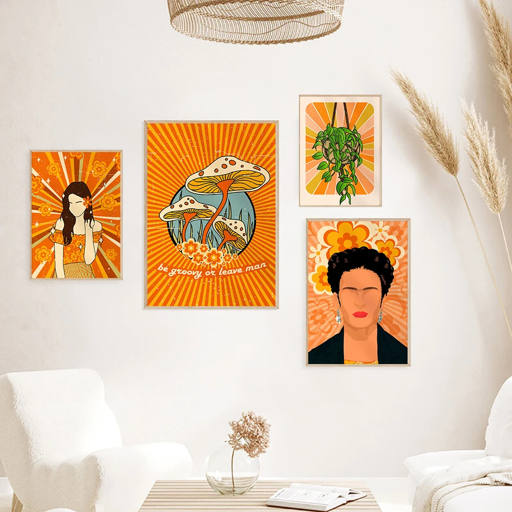 Sun Girl Psychedelic Poster Vintage Floral Canvas Painting Boho 70s Art Print Abstract Wall Picture For Living Room Home Decor
Sun Girl Psychedelic Poster Vintage Floral Canvas Painting Boho 70s Art Print Abstract Wall Picture For Living Room Home Decor