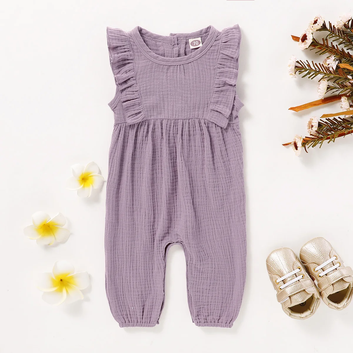 Ruffled Baby Girl Clothes Summer Infant Girl Clothes Sleeveless Baby Boy Pajamas Baby Jumpsuit for New Born Children's Clothing
Ruffled Baby Girl Clothes Summer Infant Girl Clothes Sleeveless Baby Boy Pajamas Baby Jumpsuit for New Born Children's Clothing