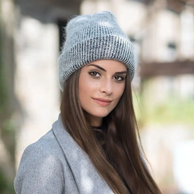 new simple Rabbit fur Beanie Hat for Women Winter Skullies Warm wool Cap Gorros Female Cap
new simple Rabbit fur Beanie Hat for Women Winter Skullies Warm wool Cap Gorros Female Cap