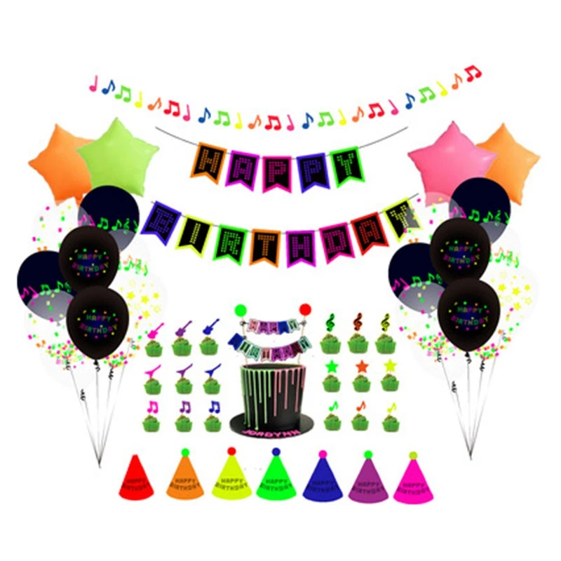 54Pcs Wedding Party Glow in the Dark Neon Tape Birthday Party Hanging Decor Fluorescent Paper String Hanging Pendants
54Pcs Wedding Party Glow in the Dark Neon Tape Birthday Party Hanging Decor Fluorescent Paper String Hanging Pendants