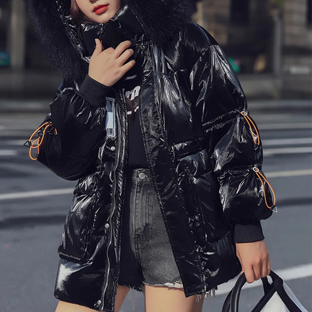 Korean Version Japanese Cotton Padded Jacket Fashion Casual Thicken Keep Warm Glossy Zipper Pocket With Hood Fur Collar
Korean Version Japanese Cotton Padded Jacket Fashion Casual Thicken Keep Warm Glossy Zipper Pocket With Hood Fur Collar