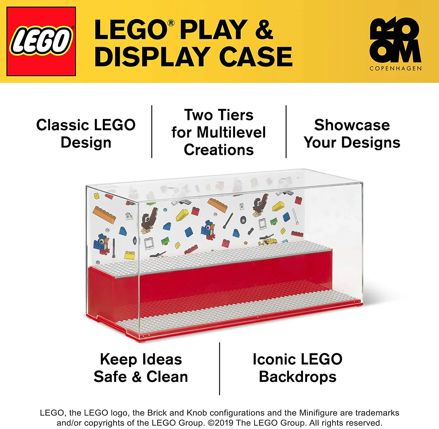 Lego Play and Display Case - Includes Baseplates and Backdrop Miniature storage box dust cover
Lego Play and Display Case - Includes Baseplates and Backdrop Miniature storage box dust cover