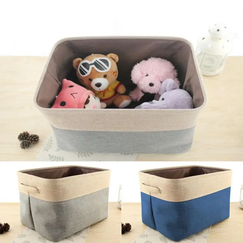 Collapsible Sundries Storage Box Folding Linen Fabric Storages Basket Organizer Container
Collapsible Sundries Storage Box Folding Linen Fabric Storages Basket Organizer Container