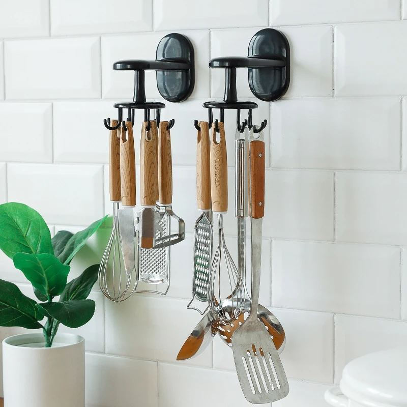 360 Degrees Rotating Hook Kitchen Accesorios Storage Bathroom Organizar Storage Rack Rotated Holder Wall Mounted Hanging Hooks
360 Degrees Rotating Hook Kitchen Accesorios Storage Bathroom Organizar Storage Rack Rotated Holder Wall Mounted Hanging Hooks
