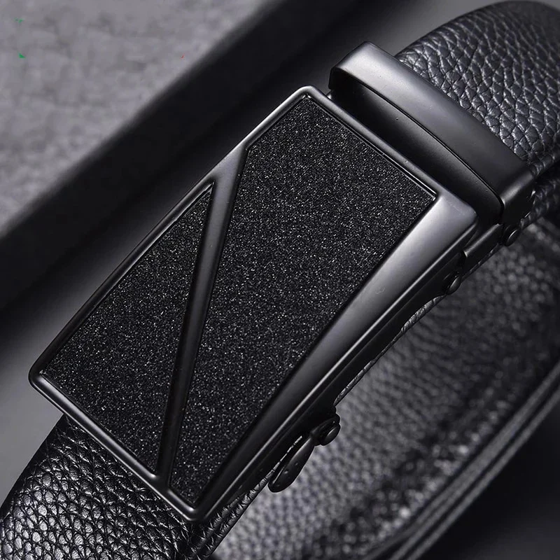 Men's Belt Cow Leather business Automatic Buckle Black Genuine Leather Belts for Men Best Quality Male Waist belt \
Men's Belt Cow Leather business Automatic Buckle Black Genuine Leather Belts for Men Best Quality Male Waist belt \