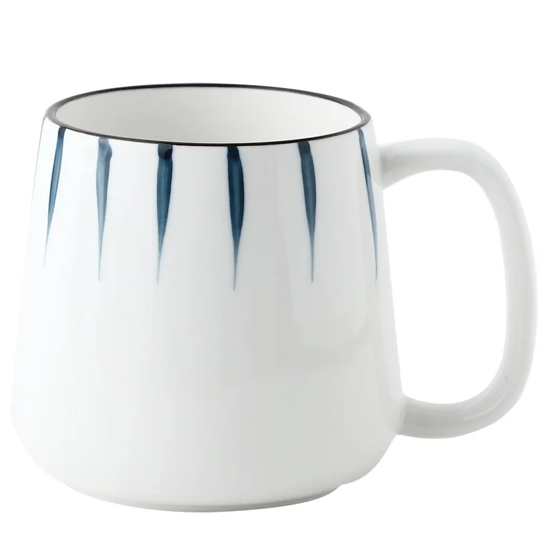 

Ceramic mug Japanese hand painted underglaze color afternoon tea cup breakfast coffee milk lovers water cup