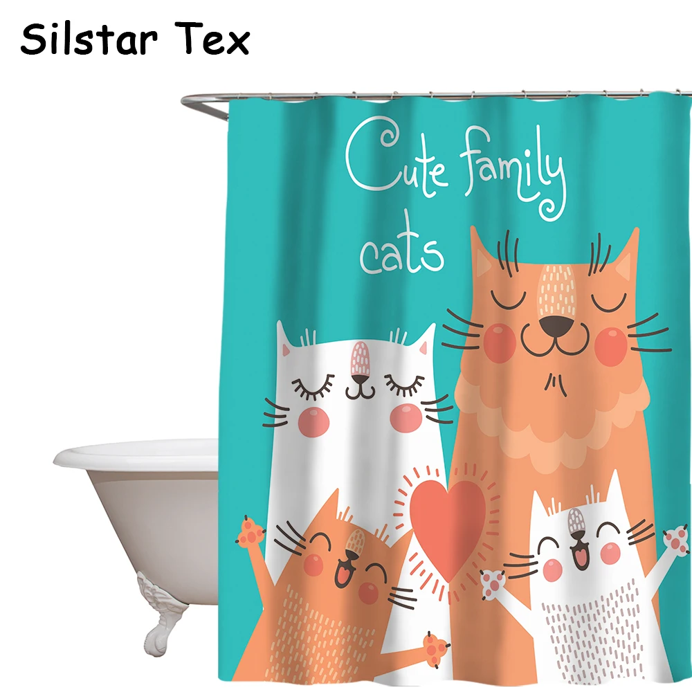 Silstar Tex Mischievous Kitty Series Shower Curtain Interesting Bathtub curtains Waterproof Mildew Proof
Silstar Tex Mischievous Kitty Series Shower Curtain Interesting Bathtub curtains Waterproof Mildew Proof