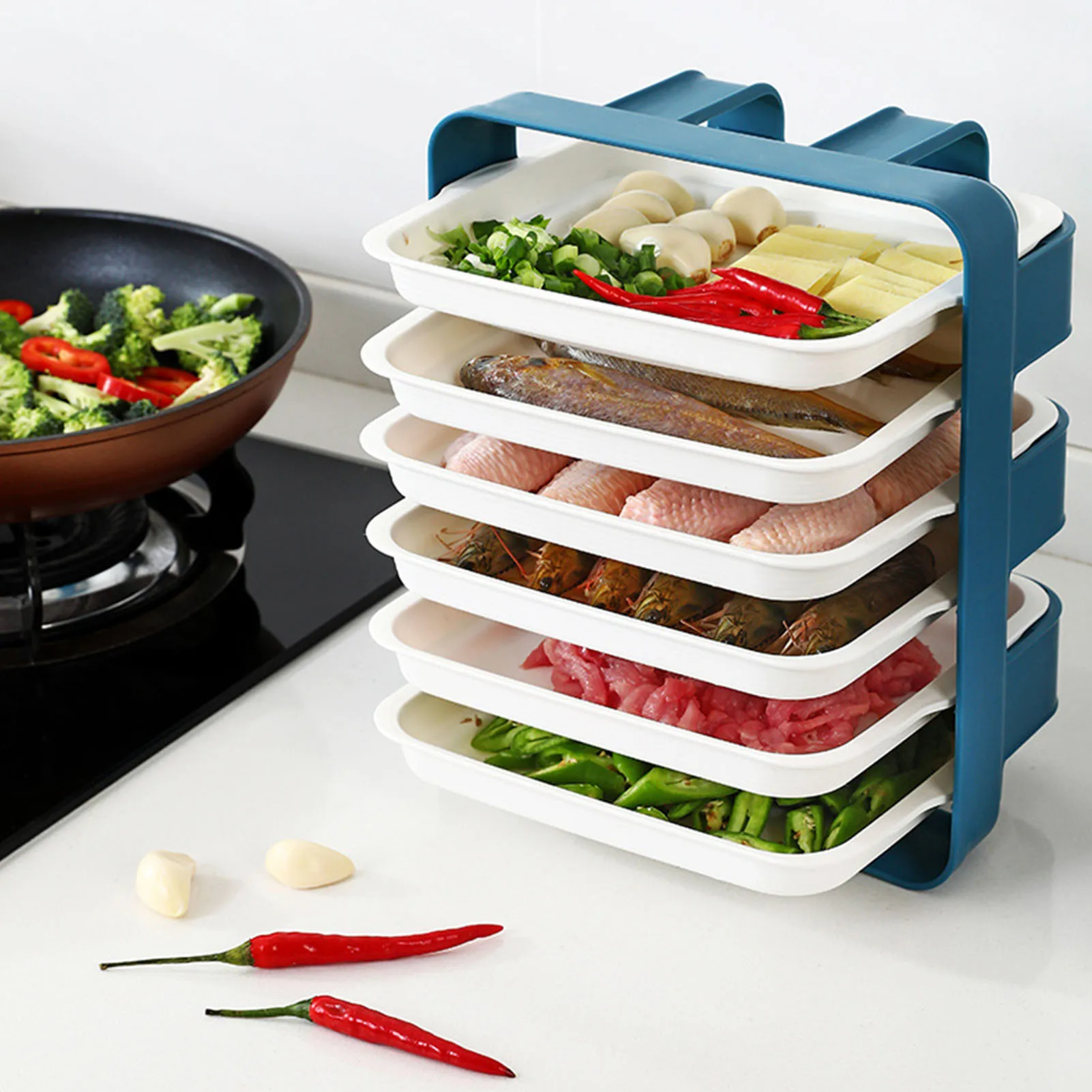 Stackable Food Storage Organizer Rack Hot Pot Side Plate Food Multi Layer Serving Space Multifunctional Home Kitchen Tool 2021
Stackable Food Storage Organizer Rack Hot Pot Side Plate Food Multi Layer Serving Space Multifunctional Home Kitchen Tool 2021