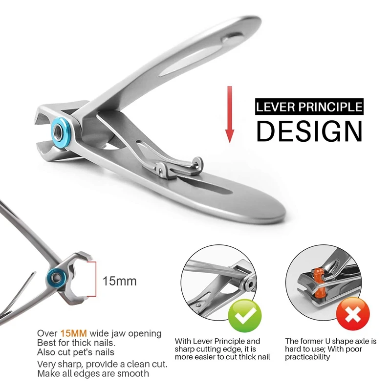 4Pc Finger Nail and Toe Nail Clippers Set Wide Pliers Suitable for Thick Nails Large and Small Sharp Nail Clippers
4Pc Finger Nail and Toe Nail Clippers Set Wide Pliers Suitable for Thick Nails Large and Small Sharp Nail Clippers