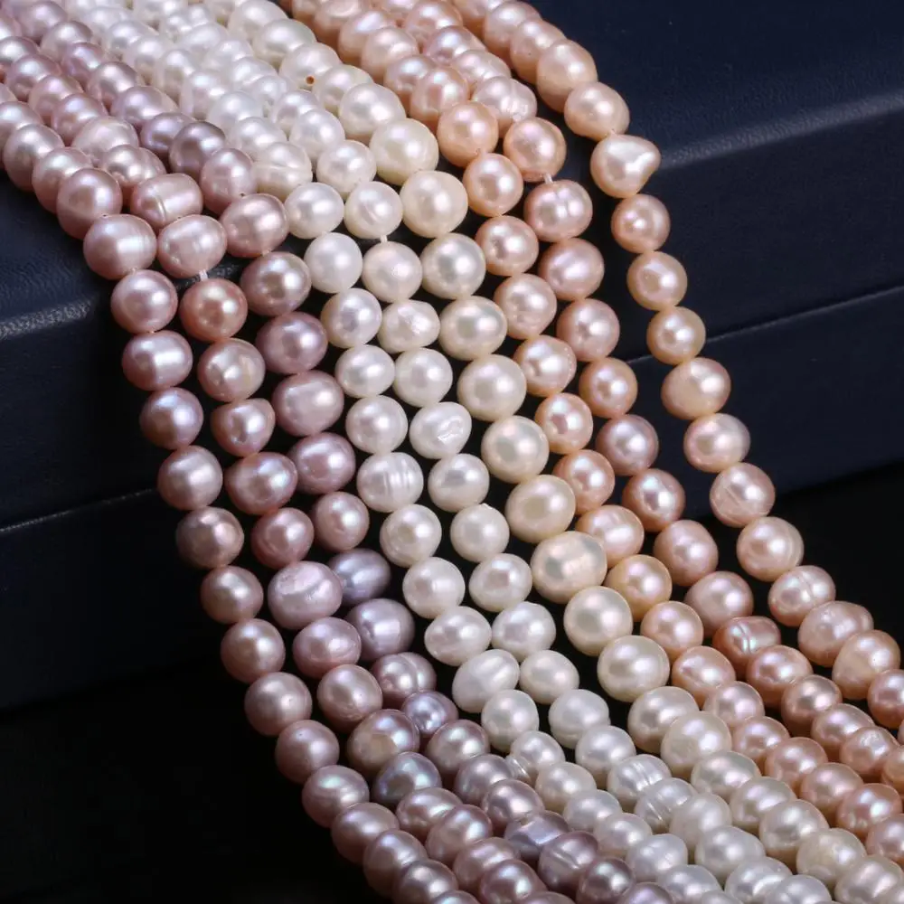 New natural freshwater pearl white and pink irregular pearl beads used in jewelry making DIY bracelet necklace Size 6-7mm
New natural freshwater pearl white and pink irregular pearl beads used in jewelry making DIY bracelet necklace Size 6-7mm