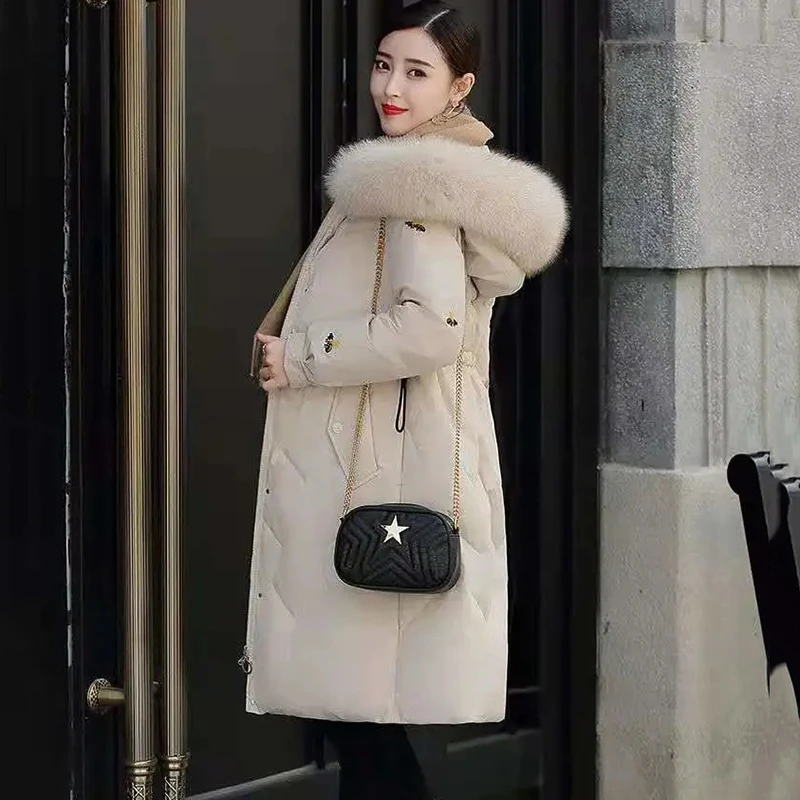 Women's Long Down Jacket Big Fur collar 2020 Winter Jacket Thick Warm Cold Jacket Casual Hooded Parka Overcoat Abrigo Mujer 3XL
Women's Long Down Jacket Big Fur collar 2020 Winter Jacket Thick Warm Cold Jacket Casual Hooded Parka Overcoat Abrigo Mujer 3XL