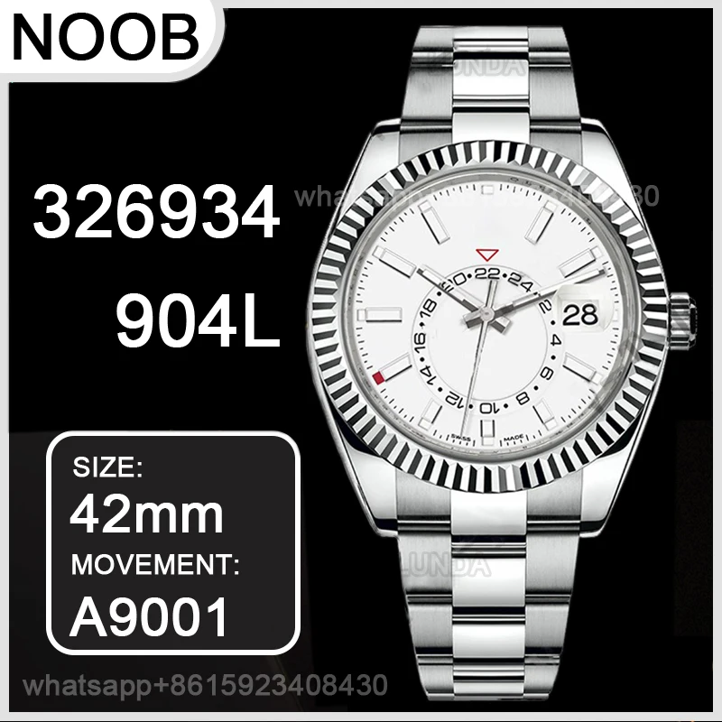 Men's Mechanical Watch 42MM Sky-Dweller 326934 Noob 1:1 Best Edition Blue/Black/White Dial SS Bracelet A23J Clone 9001 movement
Men's Mechanical Watch 42MM Sky-Dweller 326934 Noob 1:1 Best Edition Blue/Black/White Dial SS Bracelet A23J Clone 9001 movement