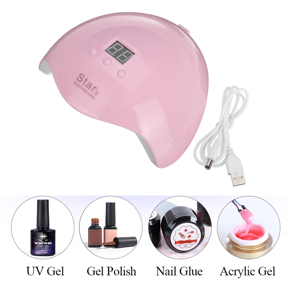 54W UV LED Lamp Nail Lamp 18 LED 30s/60s/99s Manicure Dry Nail Gel Ice Polish Lamp Varnish Manicure Salon Nail Art Tools
54W UV LED Lamp Nail Lamp 18 LED 30s/60s/99s Manicure Dry Nail Gel Ice Polish Lamp Varnish Manicure Salon Nail Art Tools